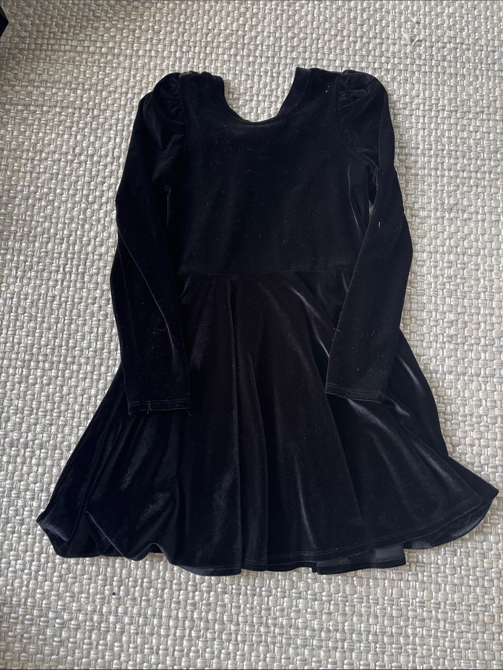Chaser Black Velvet Long Sleeve  Dress